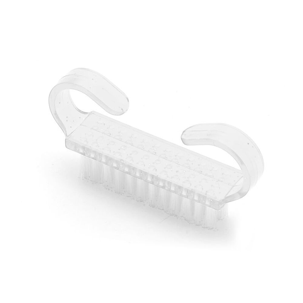 Durable Translucent Horn Clear Nail Brush for Cleaning Fingernails 2.44"x1.38"